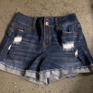 vanilla star size 3 dark blue shorts